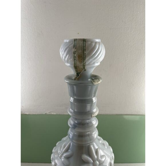 Vintage Jim Beam Slag Marble Glass Decanter with Stopper - Picture 2 of 8